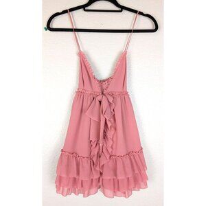 Victoria's Secret Pink Ruffle Chemise